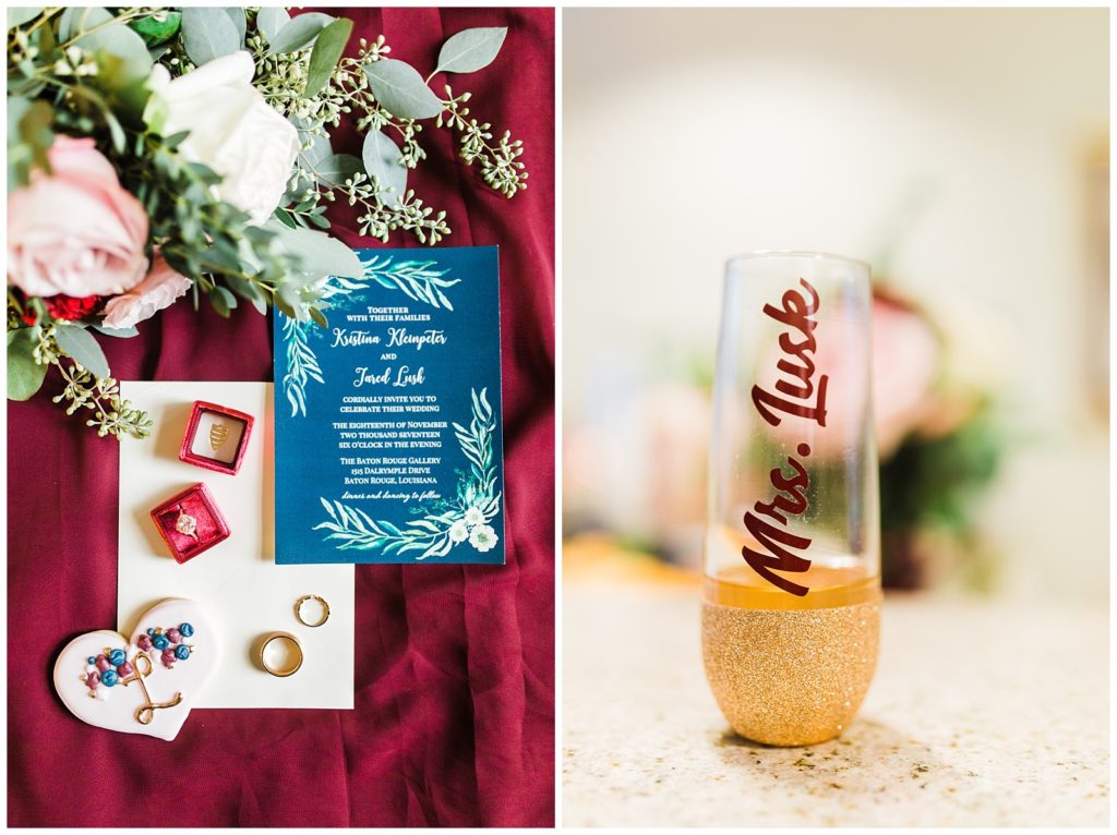 Kristina & Jared Baton Rouge Gallery Burgundy & Blush Wedding Baton