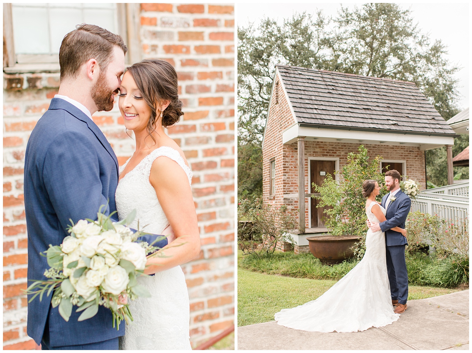 Christie & Holden | A Blush and Navy Wedding at the Cabin ...