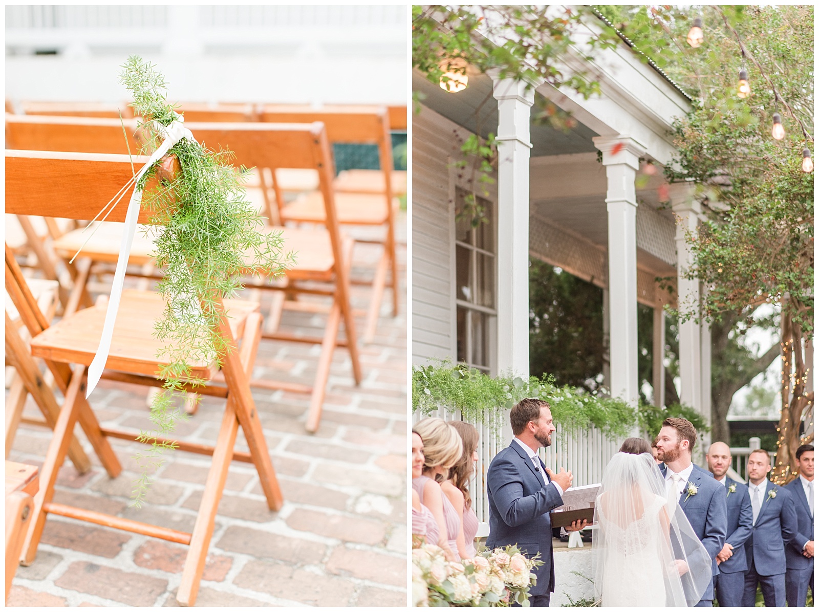 Christie & Holden | A Blush and Navy Wedding at the Cabin ...