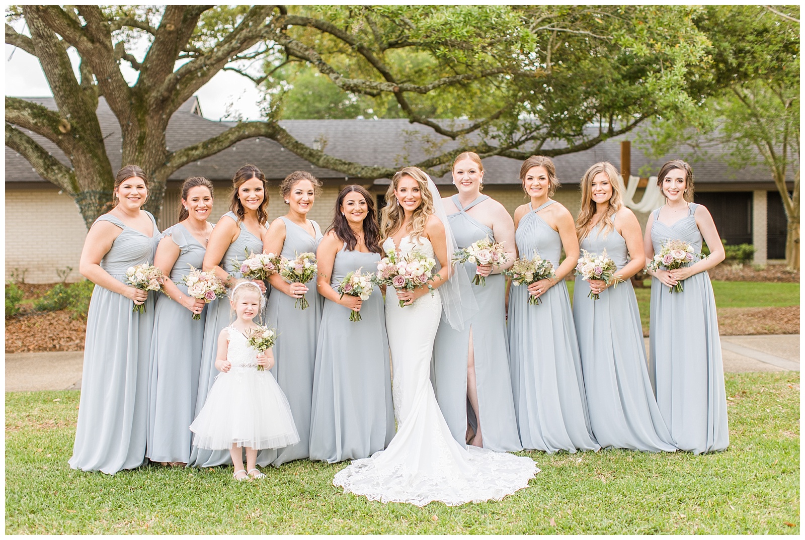 Maegan & Drew | Pale Blue Spring Wedding at the LSU Botanic Gardens ...