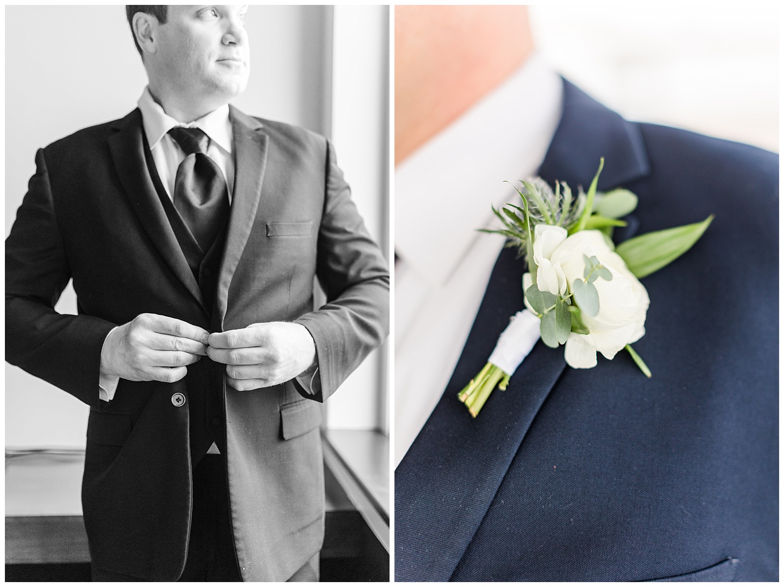 Lauren & Aaron | Navy Blue Winter Wedding at the Estuary | Renee Lorio ...